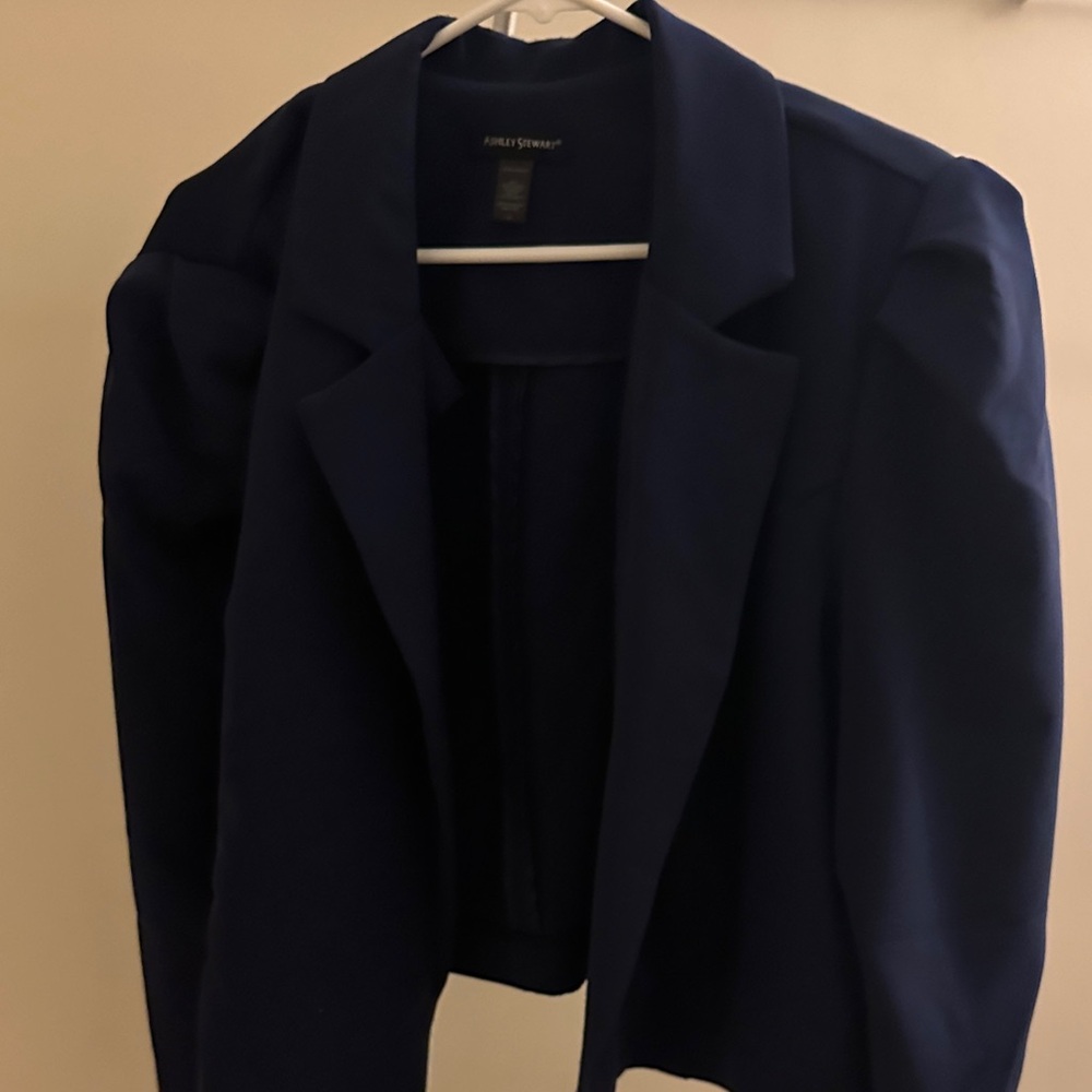 Ashley Stewart Navy Women's Blazer